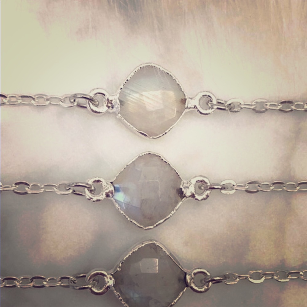  Rainbow Moonstone Necklace - Picture 2 of 8